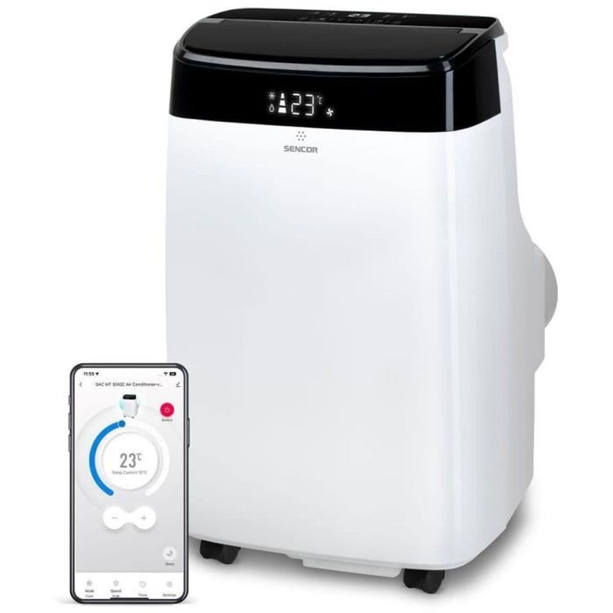Climatiseur mobile SENCOR SAC MT9040C 9000 BTU Wi-Fi UV-C blanc - Image 1